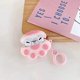 thumbnail image 5 of Estuche de goma negra compatible con auriculares Airpods 1/2, estuche a prueba de golpes, lindo patrón de huella de gato en 3D., 5 of 5