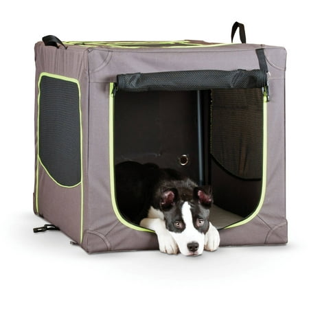K Pet Products Classy Go Soft Pet Crate, Medium, Brown