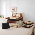 thumbnail image 3 of Feelyou Highland Cow Print Twin Bedding Sets 7-Piece, Western Fashion Bedding Comforter Set, Teens Adult Sheet Sets, Ultra Soft Bedroom Decorative, 3 of 7