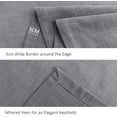 thumbnail image 5 of Lux Faux Linen Tablecloth with Slubby Texture Wrinkle Free Anti-Shrink Soft Table Cloth for Kitchen Dining Tabletop for Outdoor and Indoor Use Rectangle 60 x 84 Inch Neutral Gray, 5 of 5