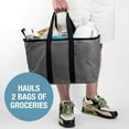 thumbnail image 5 of CleverMade Collapsible EcoBasket Tote - 30L - Shadow Gray/Midnight Black, 5 of 7