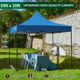 thumbnail image 5 of Wulful Upgraded Pop Up Canopy Tent 10x10FT, Heavy Duty Outdoor Canopy W/ Roller Bag,4 Sand Bags, Blue, 5 of 7