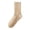 Khaki, variant on Solid Color Casual Sweat Absorbing Stockings For Long Legs Comfortable Everyday Wear Coffee One Size