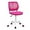 Rose, variant on XiHuaZhaoChen Desk Chair, Children Armless Study Chair with Adjustable Height, Ergonomic Office Chair with Wheels, Rolling Swivel Mesh Task Desk Chair for Girls Boys Teens, Rose