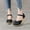 Noir, variante sur Latrodar Sandales Compensées pour Femmes Sandales pour Femmes 2025 Confortables Plage Extensibles Tricotées Sandales de Plage à Boucle Chaussures à Bout en Pointe Talon Plat (0 Pouces-1) Larges Sandales Unies pour Dame Sorties Cadeaux d'Anniversaire