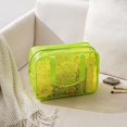 thumbnail image 3 of Bolsa de Cosméticos Estrella Grande Impermeable Verde de PVC Transparente RSRSLEII, 3 of 6