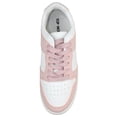 thumbnail image 4 of Top Moda Shoes Women Fashion Sneakers Two Tone Lace Up Sporty Design MONTANA-3 Pink / White 7.5, 4 of 5