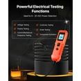 thumbnail image 2 of VEVOR Automotive Circuit Tester, 8 - 35 DCV Power Circuit Probe Tester with TFT Color Display and Lighting, Automotive Power Tester Probe with 13 ft / 4 m Cable, ABS Shell Electrical Detector Finder, 2 of 9