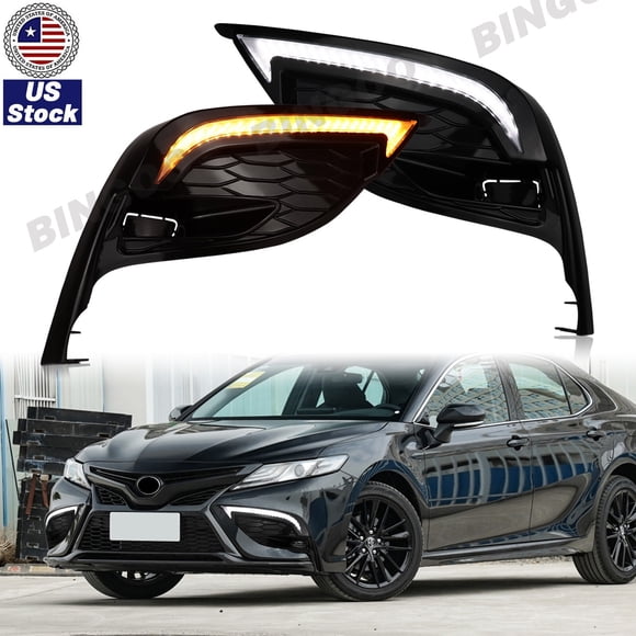 for Toyota for Camry SE XSE 2021-2024 LED Daytime Running Light Fog Lamp Turn Signal