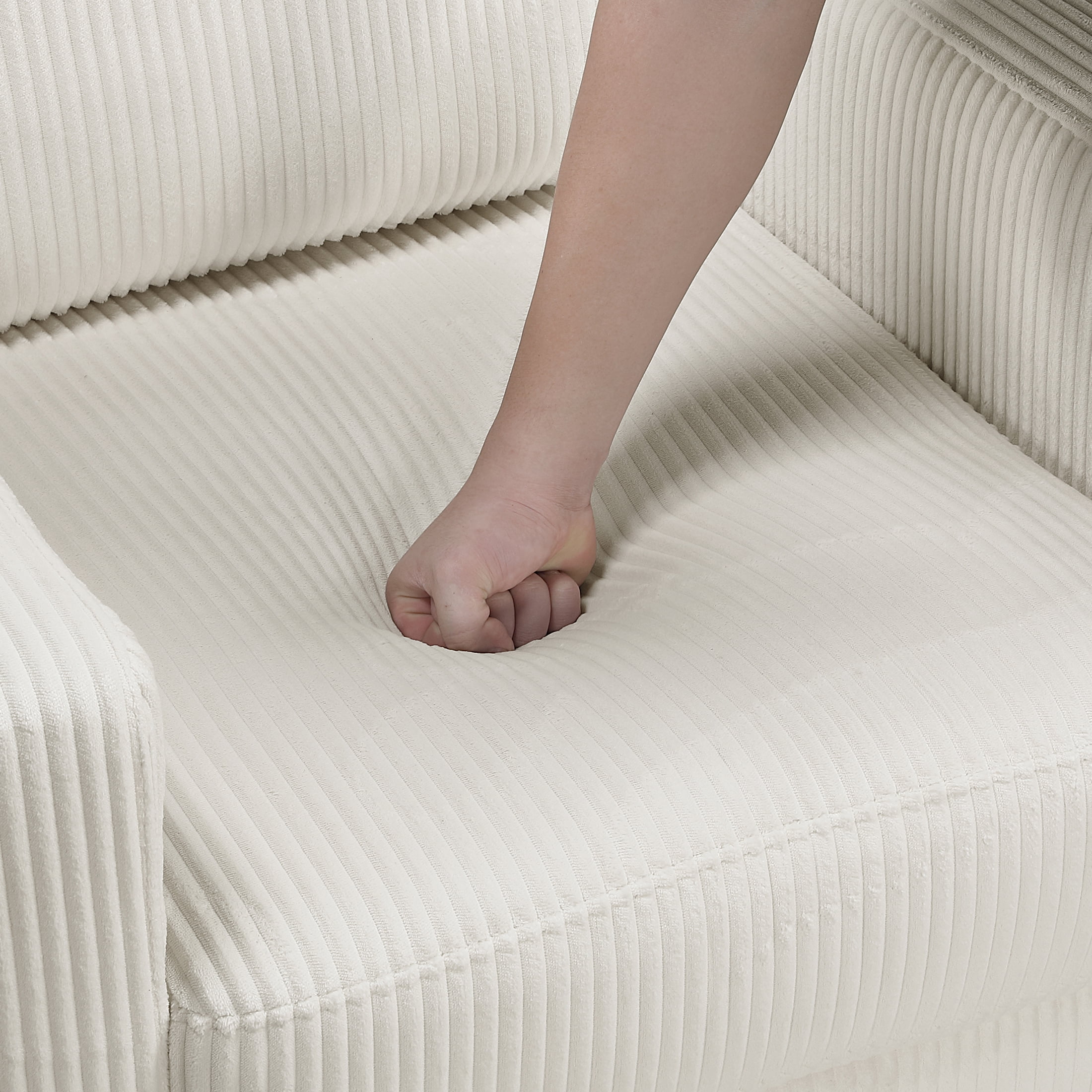 OakvillePark Mapleholt Corduroy Sofa, Beige