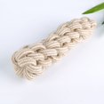 thumbnail image 2 of Juguete para cachorros de cuerda anudada blanca de 22 cm, adecuado para perros pequeños y medianos, un juguete para el cuidado dental de cachorros, hecho de algodón natural., 2 of 5