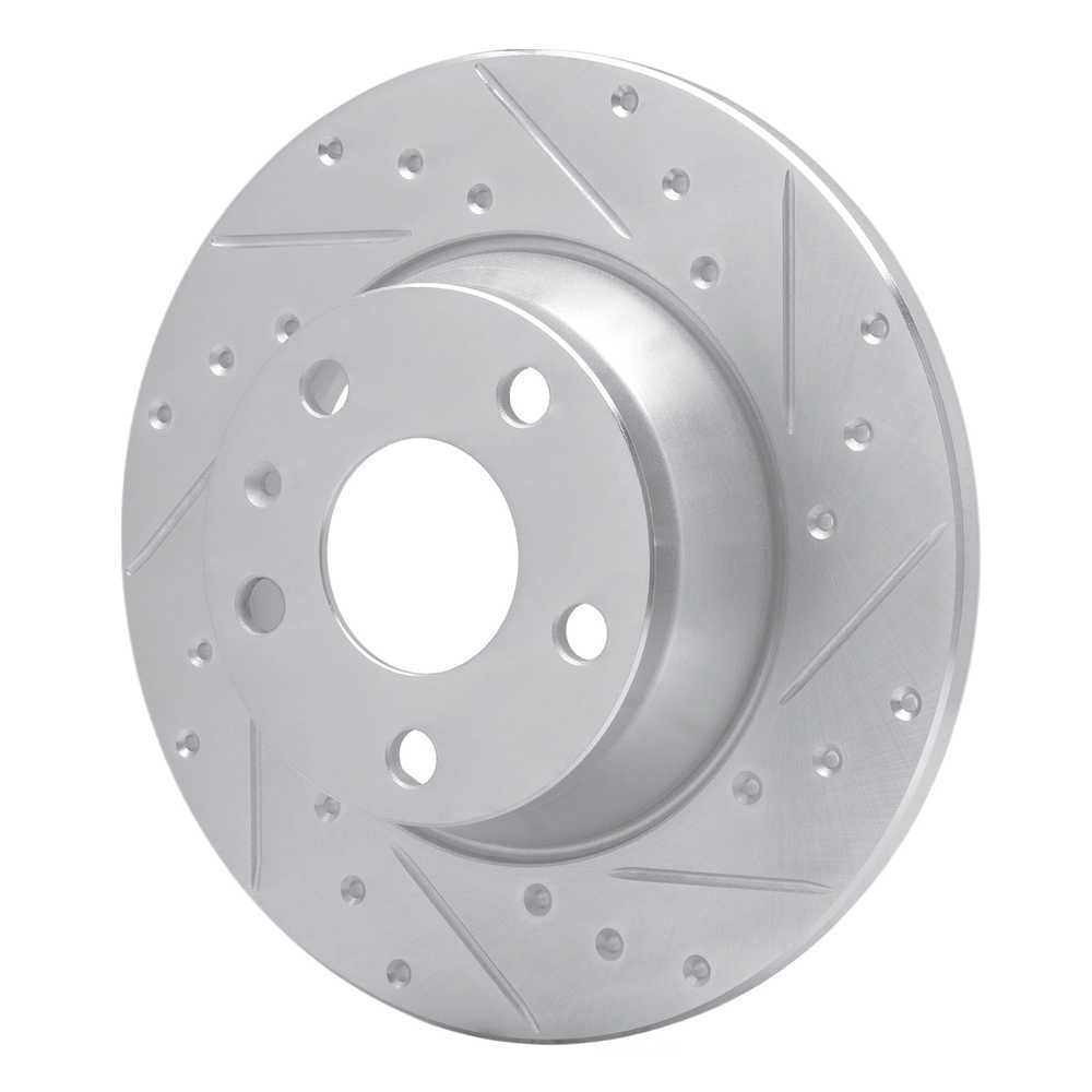 Dynamic Friction Company 631-73053R DFC Brake Rotor - Drilled And Slotted - Silver