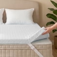 thumbnail image 5 of 3 inch Gel Memory Foam Mattress Topper Twin Size Cooling Pad Bed Topper with Removable Cover, White, 5 of 12