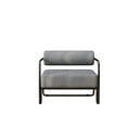 thumbnail image 4 of Living Room Sling Accent Armchair Metal Sofa Chair Balcony Leisure Chair(Gray), 4 of 6