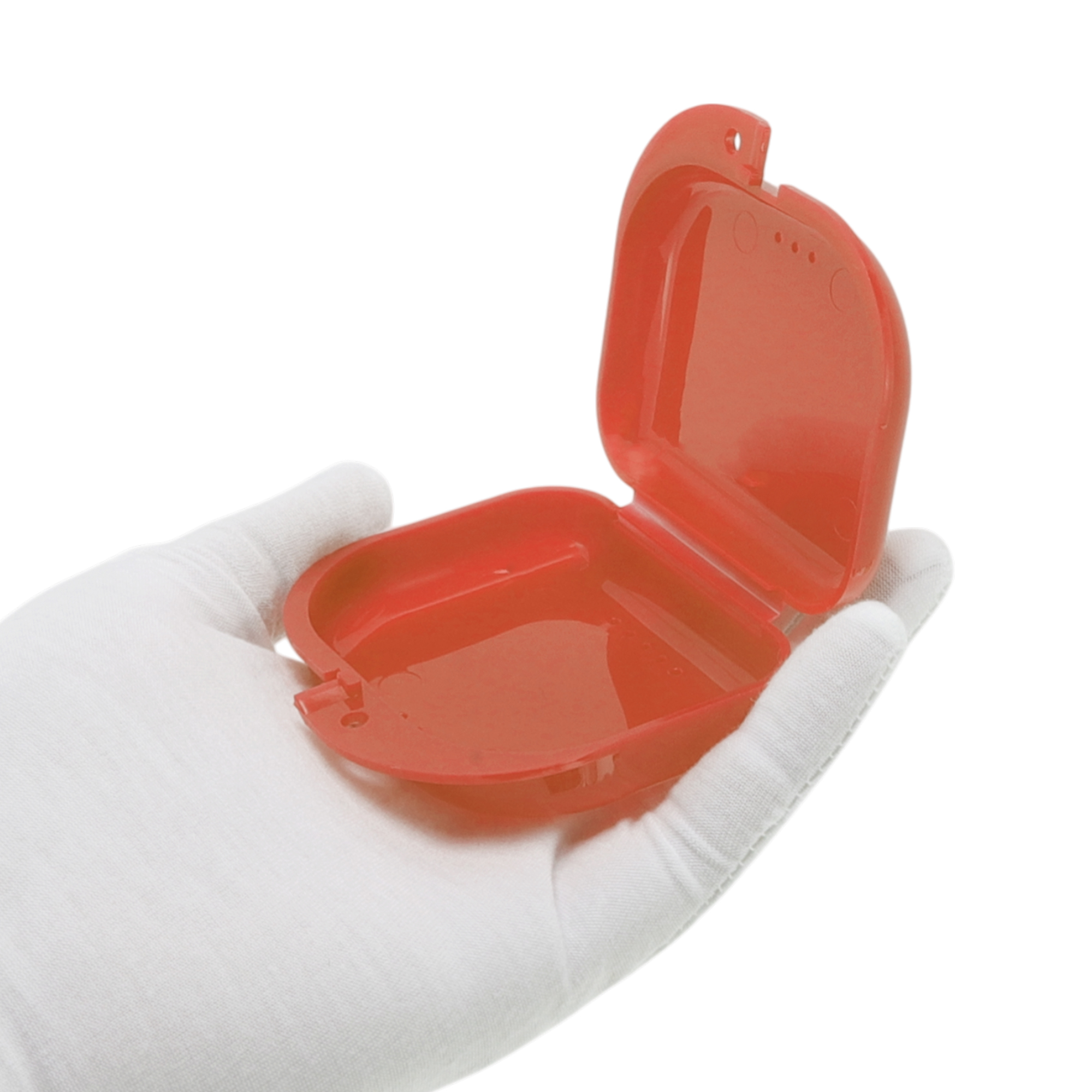Unique Bargains Mini Braces Box with Brush 1 Set Orange