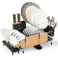 thumbnail image 1 of Costway 2 Tier Dish Drying Rack Rustproof Dish Rack and Drainboard Set Kitchen Counter, 1 of 8