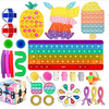 42Pcs TIK Tok Fidget Toys Pack Sensory Fidget Toys Push Bubble Pop Toy Stress Anxiety Relief Toys Set Christmas Gift