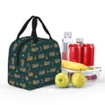 thumbnail image 6 of Lsque Machine Pattern Lunch Bag Women/Men Insulated Lunch Box,Small Leakproof Cooler Food Lunch Containers Reusable High Capacity Lunch Tote Bags, 6 of 6