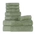 thumbnail image 3 of Superior Rayon from Bamboo Soft Modern 8-Piece Towel Set, Green, 3 of 13