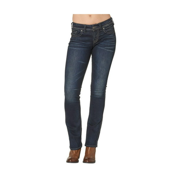 Silver Jeans Co. Ladies Suki Mid Rise Slim Bootcut Jeans, Waist Sizes 24-36