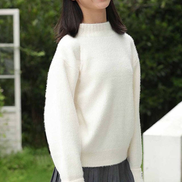 Qertyioot Automne et Hiver Moyenne et Grande Garçons Filles Pull Col Rond
