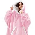 thumbnail image 1 of Sudadera con capucha manta usable Sonducket rosa claro, 1 of 6