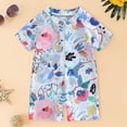thumbnail image 2 of NOLDARES Baby Boy Swimsuit Rash Guard Shirts Toddler Boy Swimwear Full Zipper Sun Protection Infant One Piece Bathing Suit(Sky Blue,2-3 Years), 2 of 4