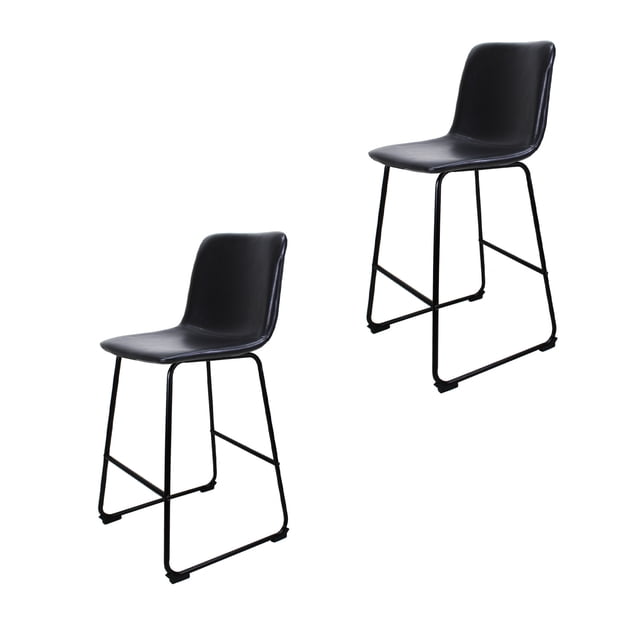 Set de 2 Bancos Mundo In Minimalistas para Barra Negro