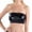 Black, variant on Women's Stage Leather Bandeau Undershirt, Performance Wear Strapless Crop Top Purple size 2XL
