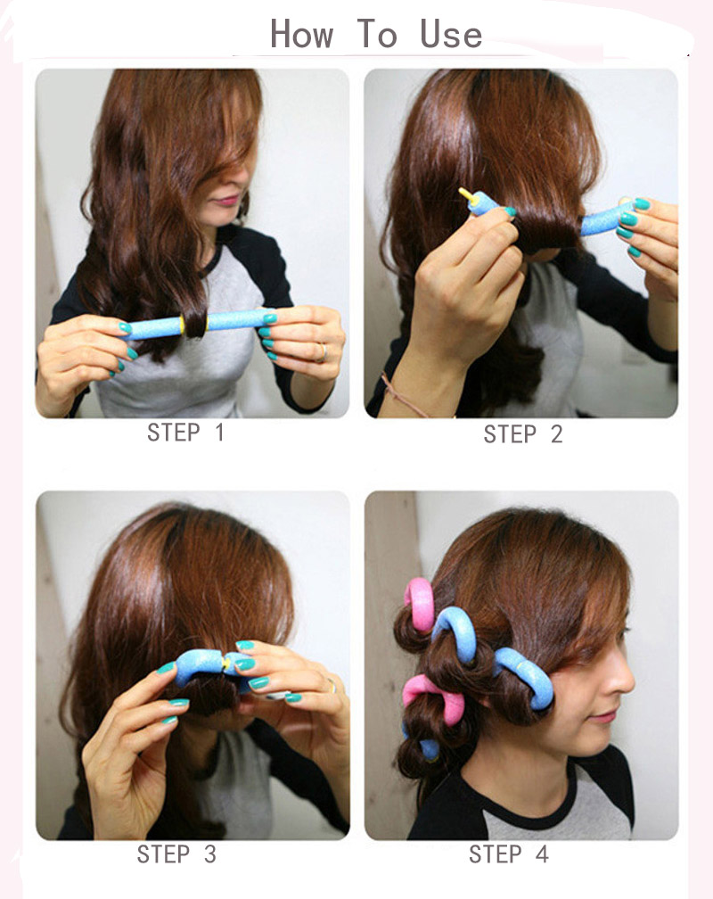 Jeobest Hair Curler Roller Foam Sponge Hair Roller Salon