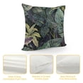 thumbnail image 4 of Acheng Short Plush Pillowcase 1 Piece - Palm Leaves with Lush Branches and Leaves, Tropical Jungle Palm Leaves with Charming Colors White, 4 of 5