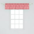 thumbnail image 2 of Ambesonne Spring Window Valance, Vintage Floral Eastern Curls, 42" x 12", Magenta and Cream, 2 of 3