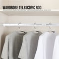 thumbnail image 4 of Barra telescópica ajustable multiusos para cortinas de ducha y ropa para baños, armarios y ventanas, 4 of 8