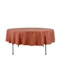 thumbnail image 3 of BalsaCircle 6 Pieces 90" Terracotta Round Polyester Tablecloths Fabric Table Cover Linens, 3 of 8