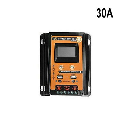 

Yannee 30A MPPT Solar Panel Charge Controller Battery Regulator DC12/24V Dual-USB