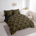 thumbnail image 3 of Feelyou Gold Mandala Damask Twin Bedding Sets 7-Piece, Cartoon Ghost Bedding Comforter Set, 3 of 8