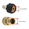 thumbnail image 3 of Eigraketly Arandela de 2 piezas M22 a adaptador de 1/4 pulgadas, conectores de alta presión de liberación rápida, accesorios antideslizantes Herramientas eléctricas, 3 of 6