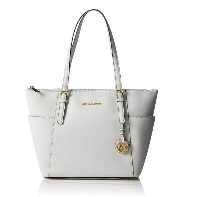 MICHAEL Michael Kors Jet Set Med Top Zip Tote - Optic White