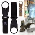 thumbnail image 4 of Portátil al aire libre senderismo Nylon correas portabotellas hebilla Clip (verde militar) Tmvgtek excursión de campamento, 4 of 8