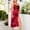 Wine, variant on Sexy Backless Satin Slit Party Dresses for Women Spaghetti Strap Elegant Cowl Neck Cocktail Wedding Guest Dress