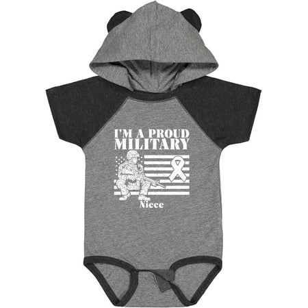 

Inktastic Proud Military Niece Red Friday Gift Baby Girl Bodysuit
