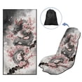 thumbnail image 5 of Xixirimido Dragon Cherry Blossom Print Car Seat Cover Front Seat Sweat Towel Bucket Seat Covers for Cars SUV Trucks for Gym Workout Running Swimming Beach Hiking2Pack, 5 of 8