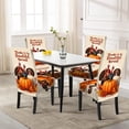 thumbnail image 2 of Wdhugt Seasonal Chair Cover For Fall Decor 1 Piece Nylon Spandex Material Multicolor Thanksgiving Ornament Detachable And Machine Washable For Party And Wedding Settings, 2 of 5
