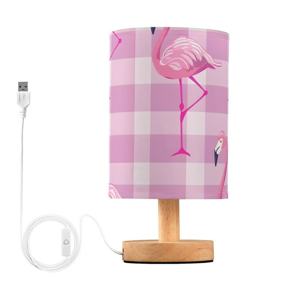 Standing Flamingos Table Lamp with USB Port LED Warm Light Lamp Night Light Home Decor