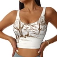 thumbnail image 2 of Picia Western Desert Cowboys Sports Bra for Women,Padded Strappy Sports Bras Medium Support Yoga Bra with Removable Cups,Running Yoga Bra-X-Large, 2 of 9