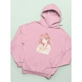 thumbnail image 3 of Manga Girl Pretty Counfused Hoodie Women -Image by Shutterstock, Female 3X-Large, 3 of 4