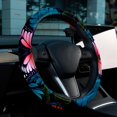 thumbnail image 6 of Flower Butterfly 14.5 Inch Printing PVC Leather Car Steering Wheel Cover Auto Accessories, 6 of 6
