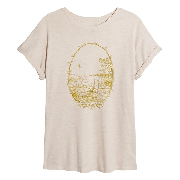 Winnie the Pooh - Lake Floral Frame Women's Relaxed Fit T-Shirt