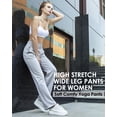 thumbnail image 6 of REDESS Pants for Women Elastic High Waisted Wide Leg Lounge Pants,Size S-2XL, 6 of 7