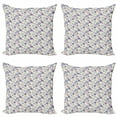 thumbnail image 1 of Geometric Throw Pillow Cushion Case Pack of 4, Dots with Vertical Irregular Stripes on Cream Background Creative Simplistic, Modern Accent Double-Sided Print, 4 Sizes, Multicolor, by Ambesonne, 1 of 2